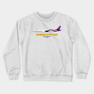 Boeing B777-300 - Thai Airways Crewneck Sweatshirt